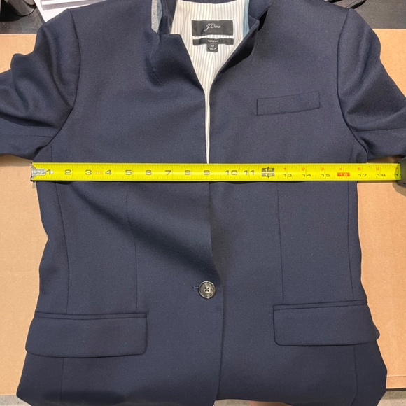 J Crew Regent Wool Blazer - Women's Size 0 - Blue - Picture 12 of 13